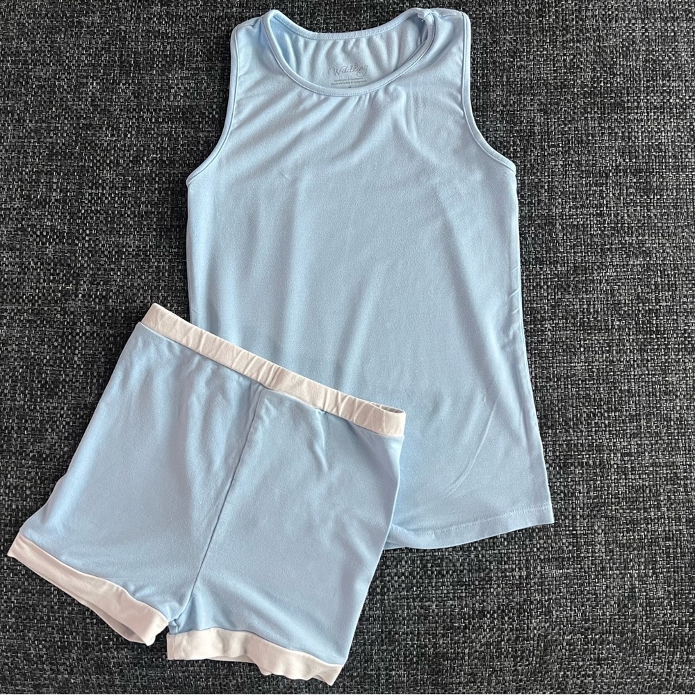 Wilding Blue Bamboo Pajama Set Size 6